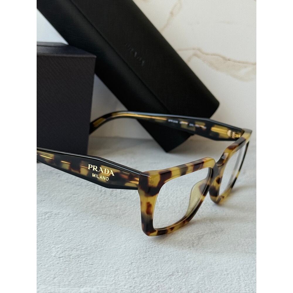 NEW Prada PR D02V Tortoise Brown Rectangular Frames - Picture 6 of 7